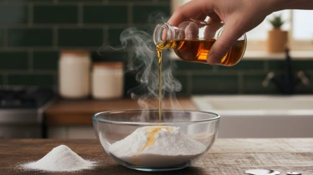 Bicarbonaat en appelazijn mengen: de huistip die iedereen zou moeten kennen